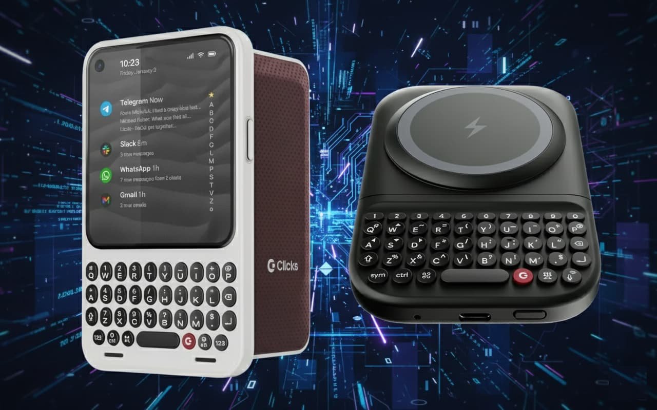 A Bluetooth-powered physical keyboard with wireless charging that works across phones, tablets, TVs, and more.