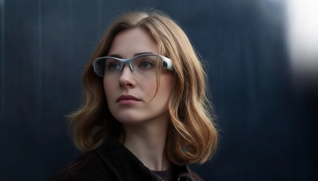 Ultra-light binocular AR glasses with full-color displays, memory-based operating system, and an interactive AI avatar designed for continuous everyday use.