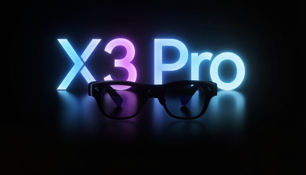 Dual-display AR smart glasses with integrated camera, real-time AI features, and prescription-ready design for everyday use.